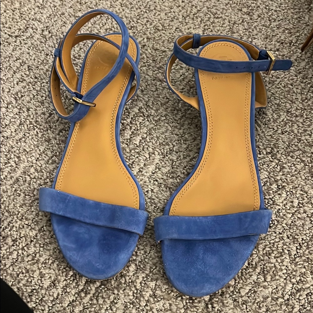 Tory Burch Blue Suede Women's Sandals